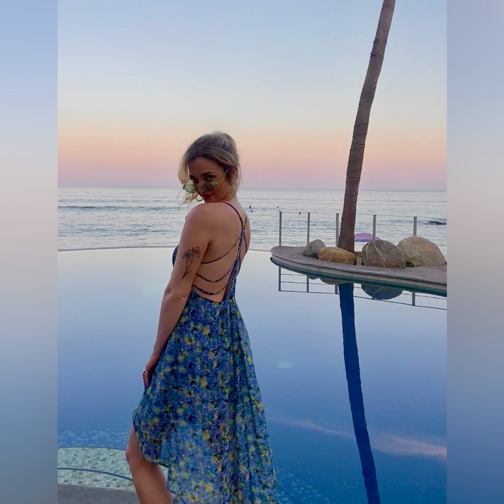 BCBG open back dress